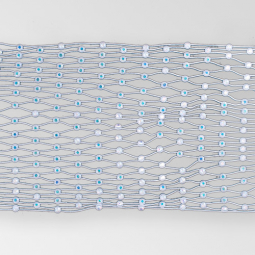 Preciosa Crystal 13SS AB 16 Row White Mesh